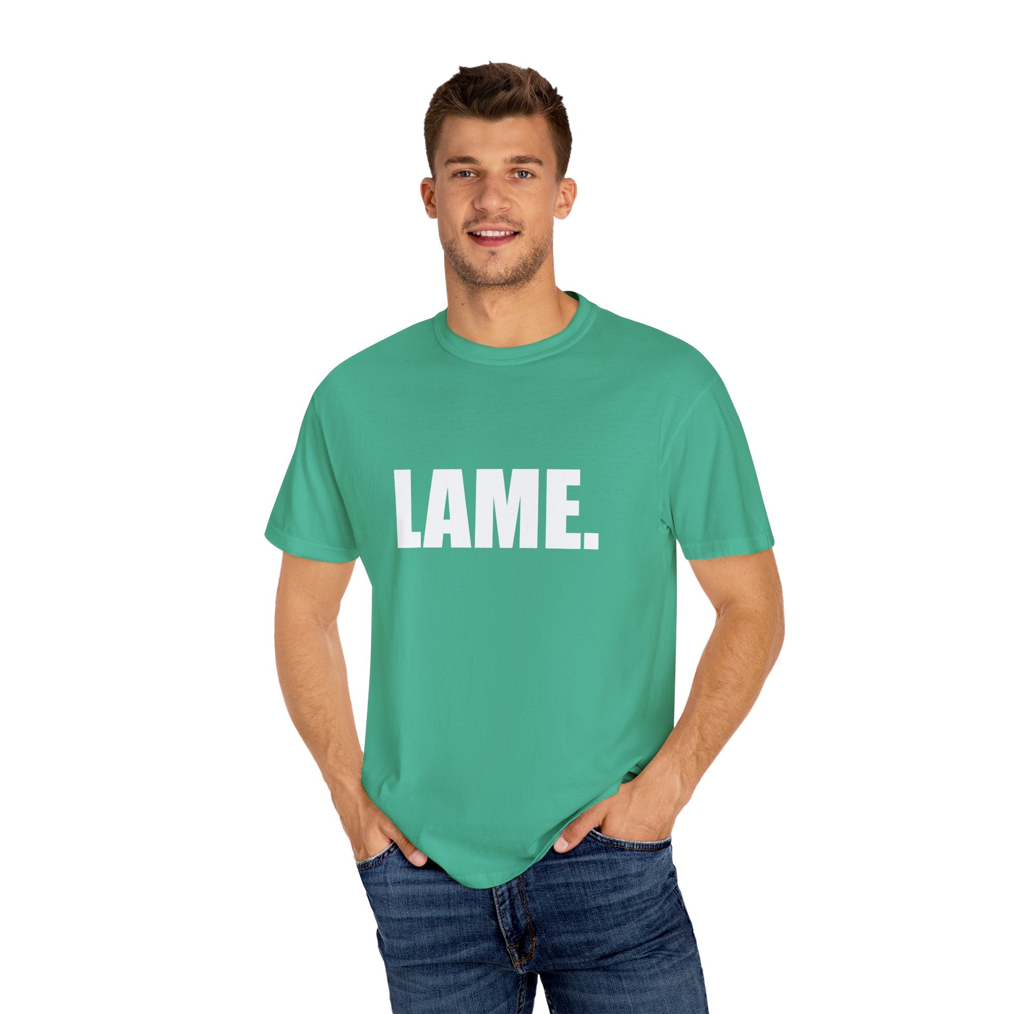 Katie kats "Lame" solid tee shirt