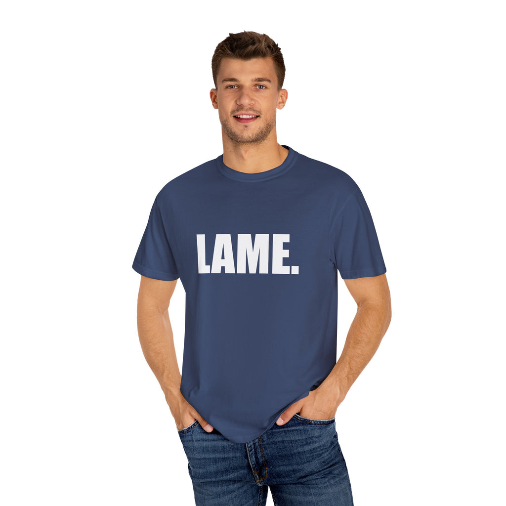 Katie kats "Lame" solid tee shirt