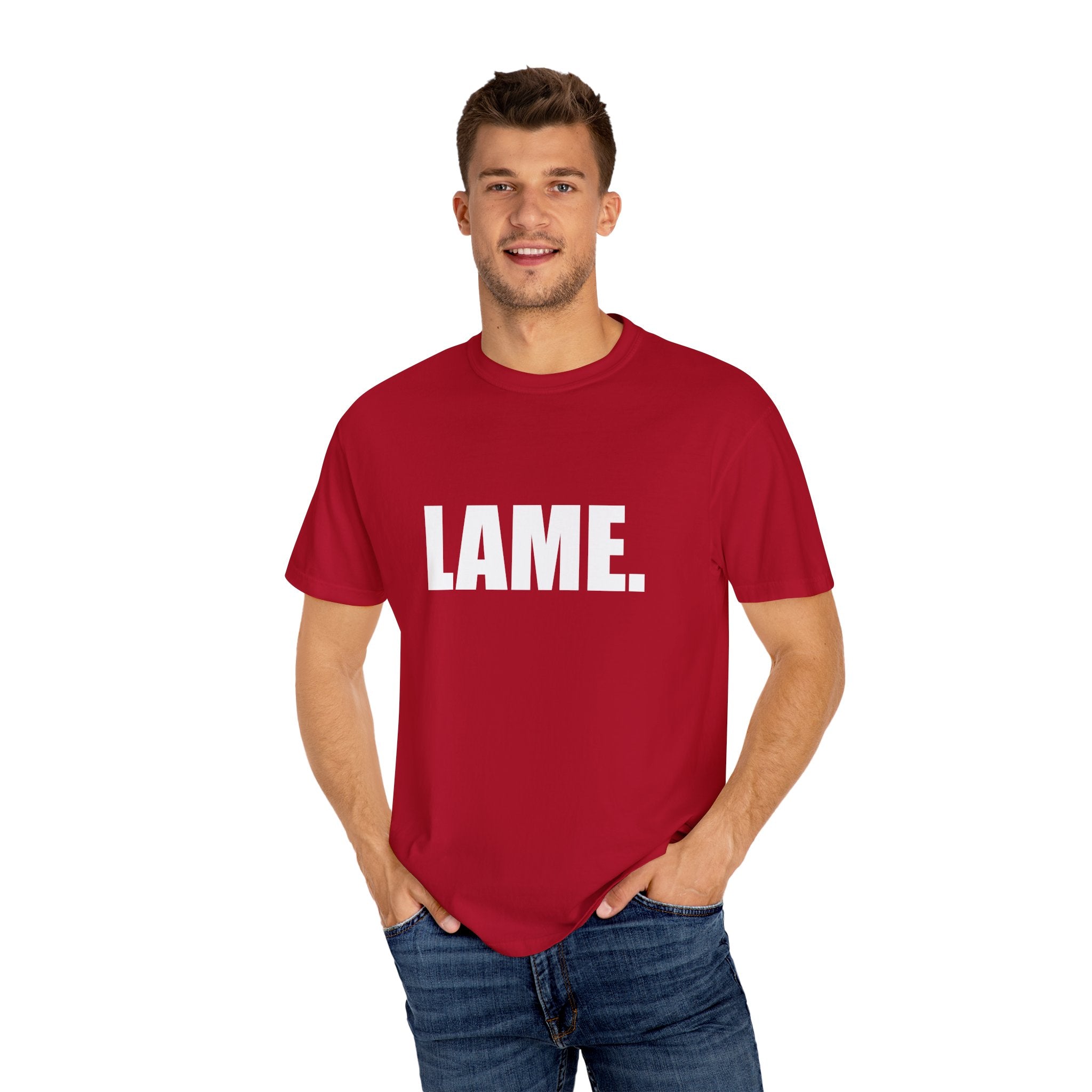 Katie kats "Lame" solid tee shirt