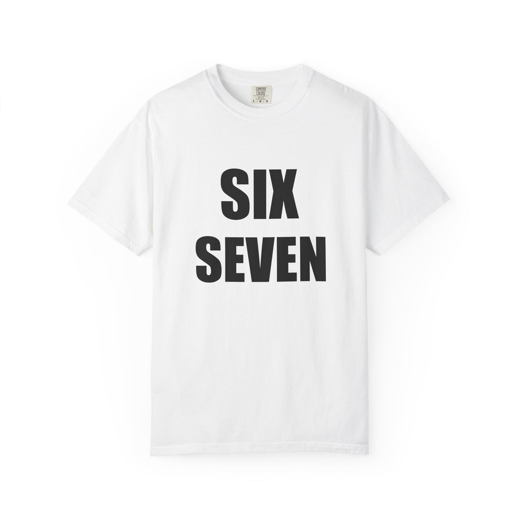 SIX SEVEN solid white tee