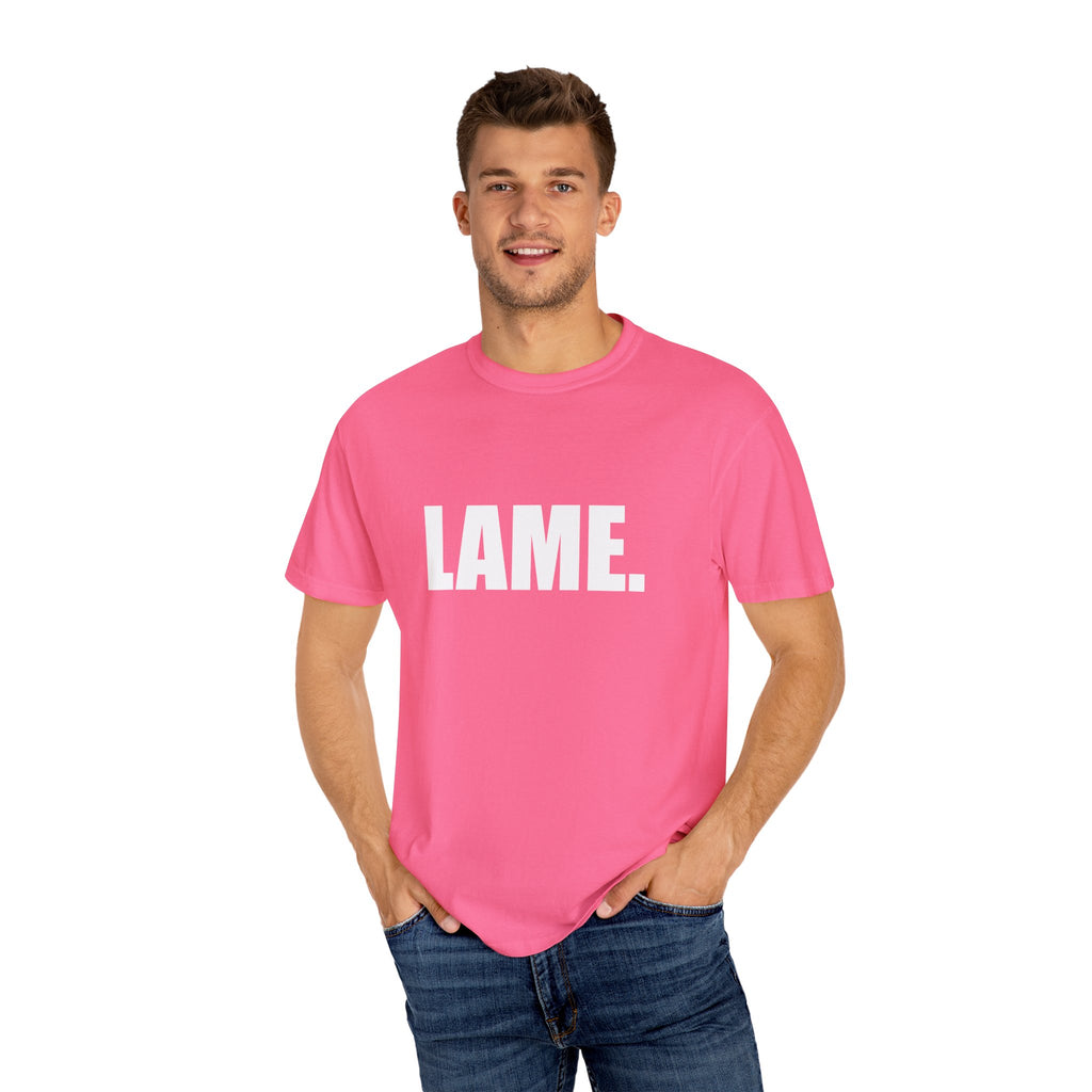 Katie kats "Lame" solid tee shirt