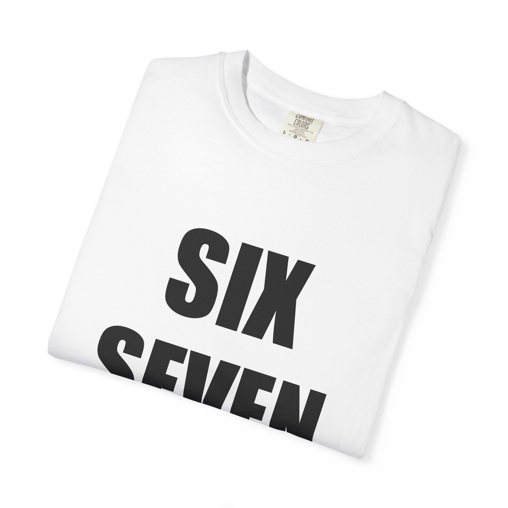 SIX SEVEN solid white tee